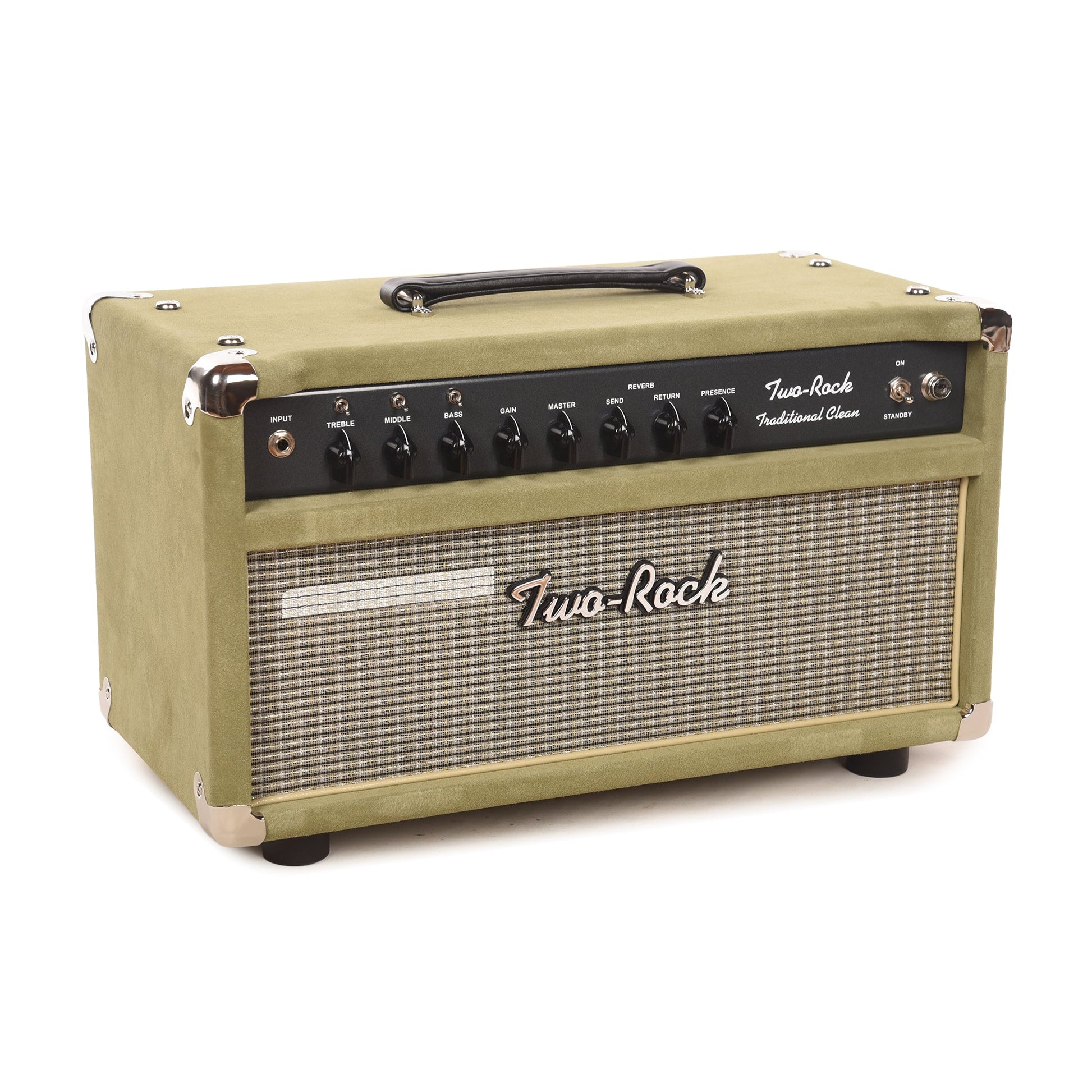 Two Rock Traditional Clean 100/50W Head Moss Suede w/ Vintage Beige Cloth