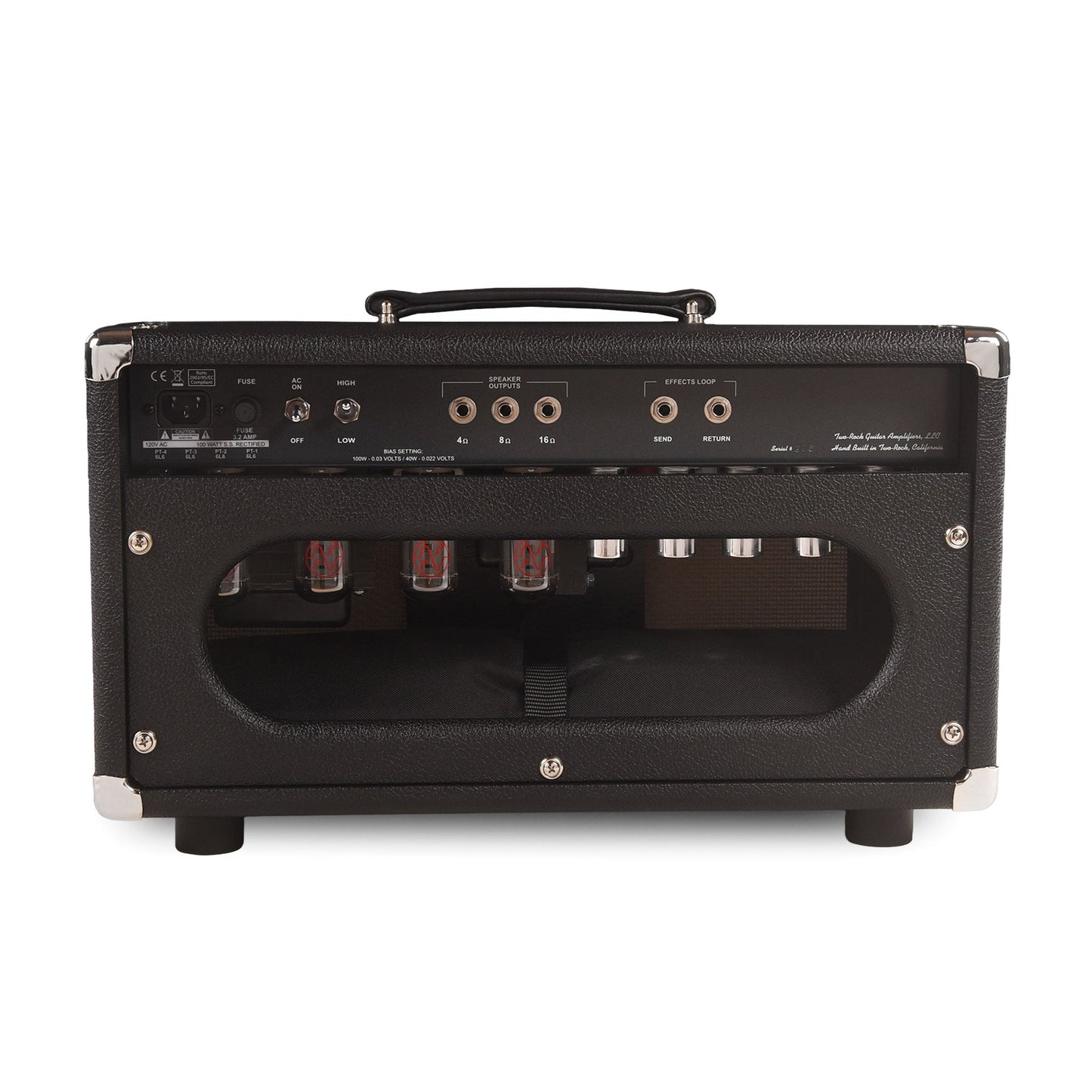 Two Rock Traditional Clean 100/50W Head w/Black Bronco Tolex & Cane Grill Cloth