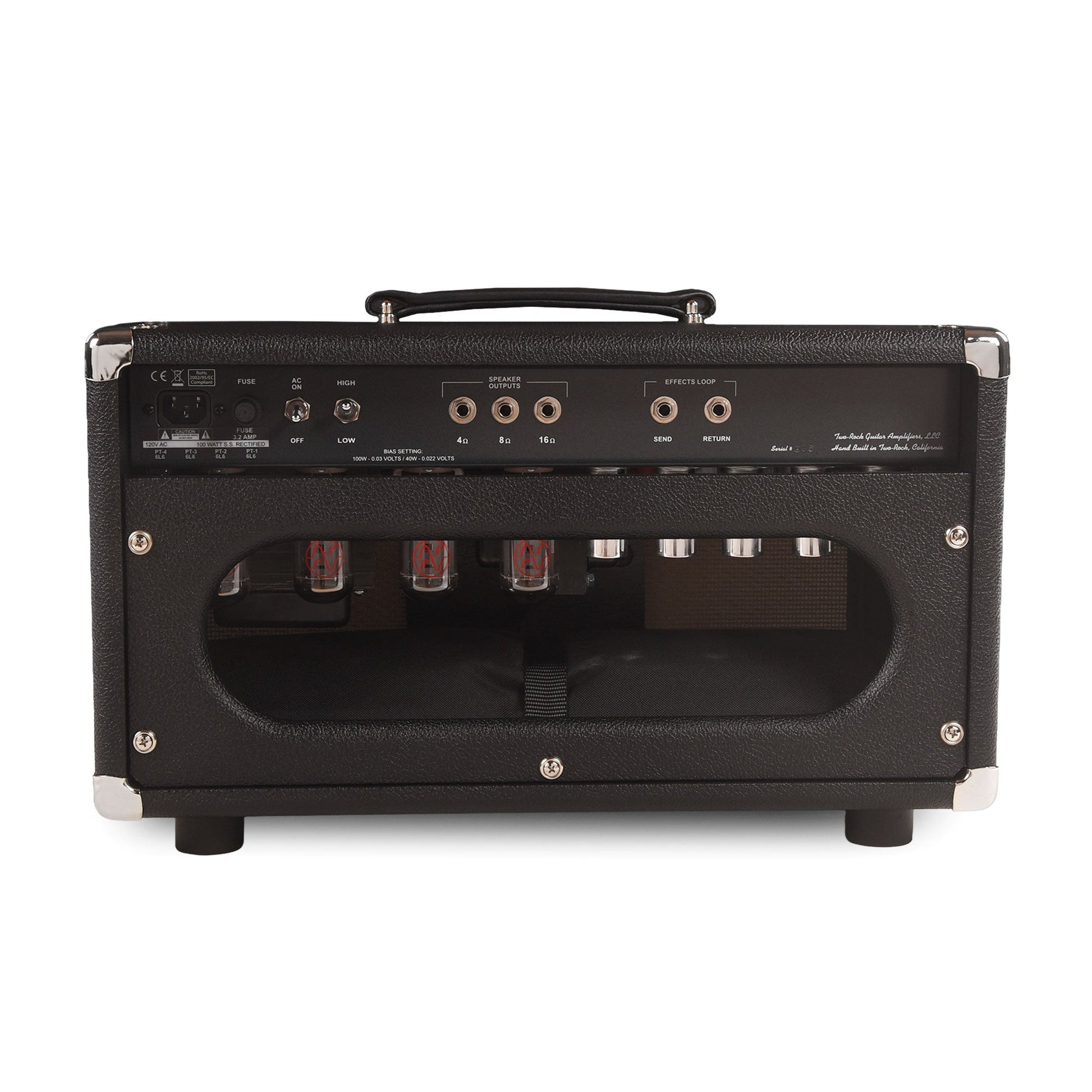Two Rock Traditional Clean 100/50W Head w/Black Bronco Tolex & Cane Grill Cloth