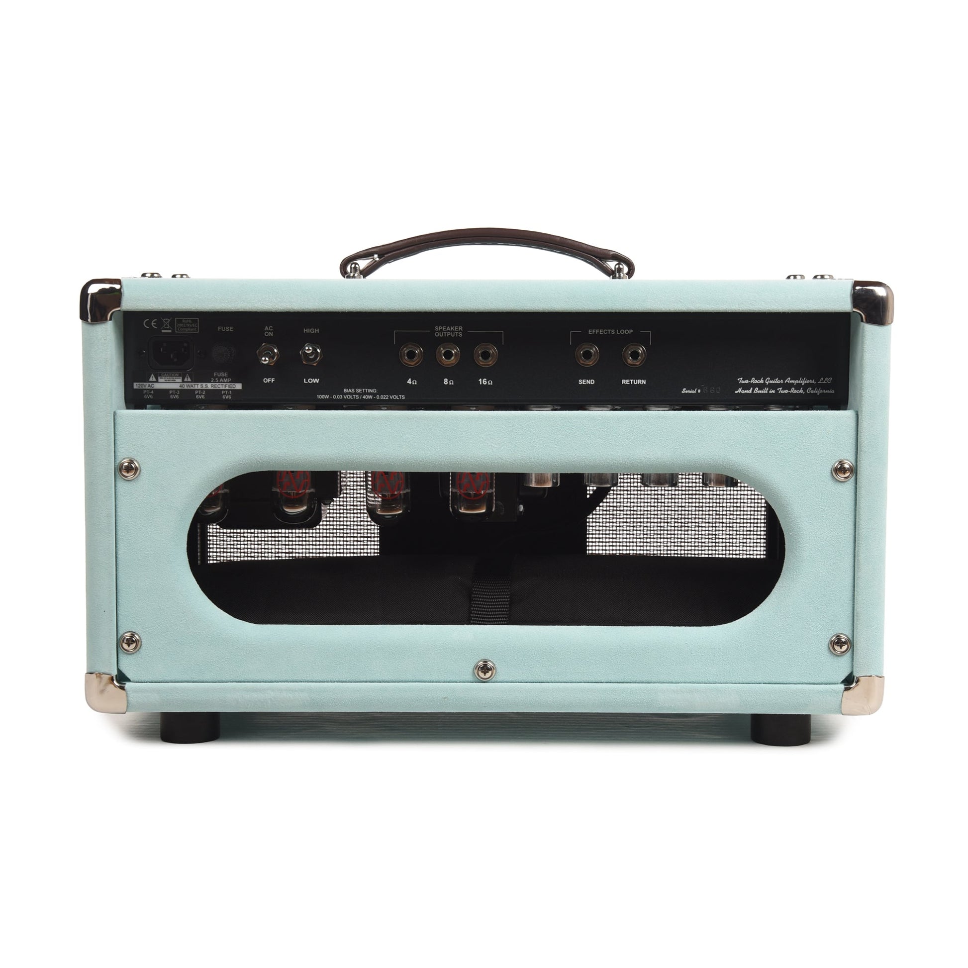 Two Rock Traditional Clean 40/20W Head w/ Mint Suede & Cane Cloth