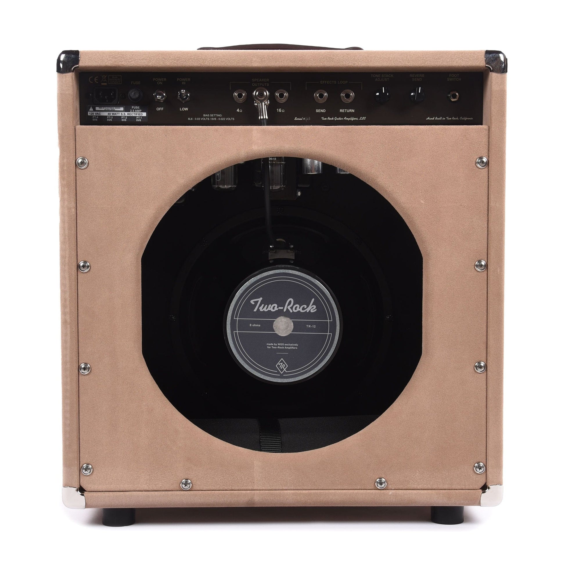 Two Rock Vintage Deluxe 40w 1x12 Combo Dogwood Suede w/ Oxblood Cloth