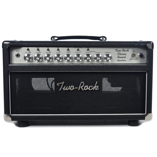 Two Rock Classic Reverb Signature Silver Anodized 50w Head w/Black Bronco Tolex & Silver Skirted Knobs