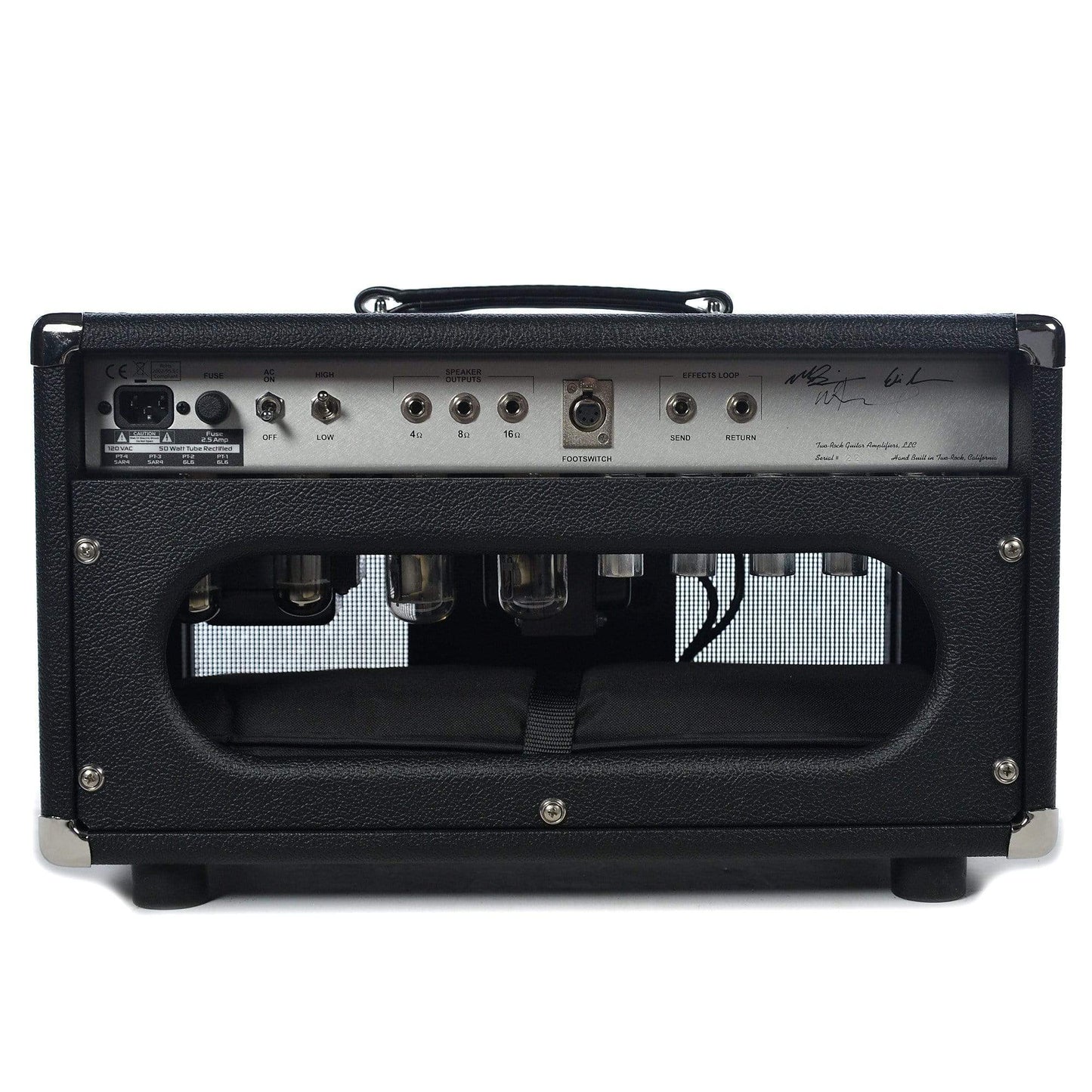 Two Rock Classic Reverb Signature Silver Anodized 50w Head w/Black Bronco Tolex & Silver Skirted Knobs