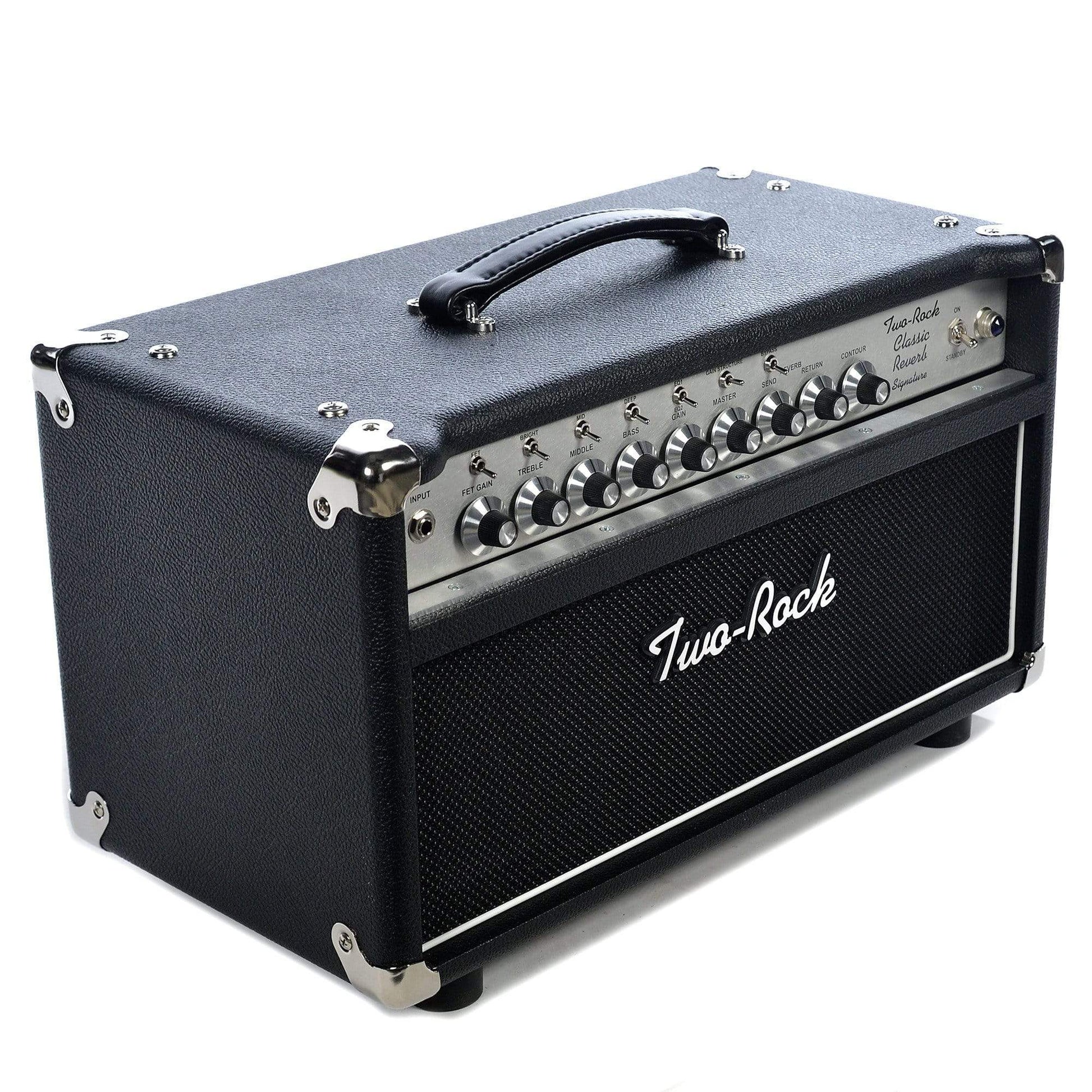 Two Rock Classic Reverb Signature Silver Anodized 50w Head w/Black Bronco Tolex & Silver Skirted Knobs