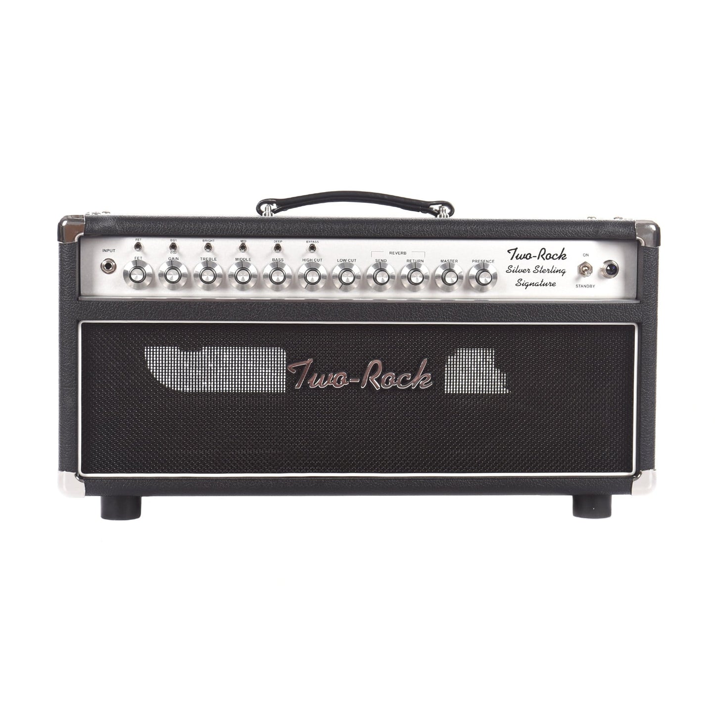 Two Rock Silver Sterling Signature 100W Head Silver Anodize Chasis w/Black Tolex & Silver Knobs