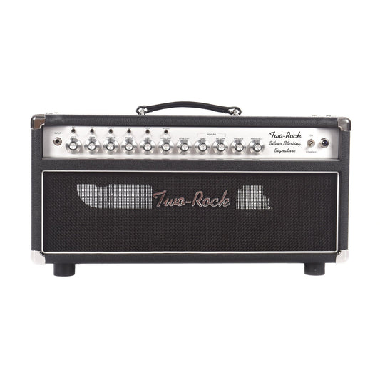 Two Rock Silver Sterling Signature 100W Head Silver Anodize Chasis w/Black Tolex & Silver Knobs