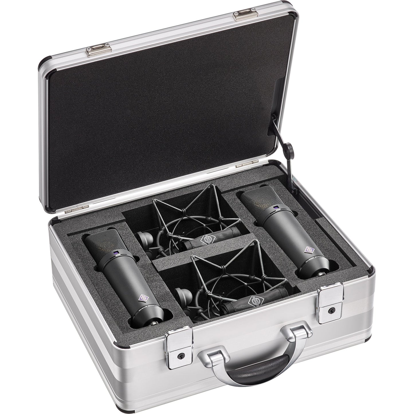 Neumann U 87 Ai Set Z Condenser Microphones Stereo Set, Black
