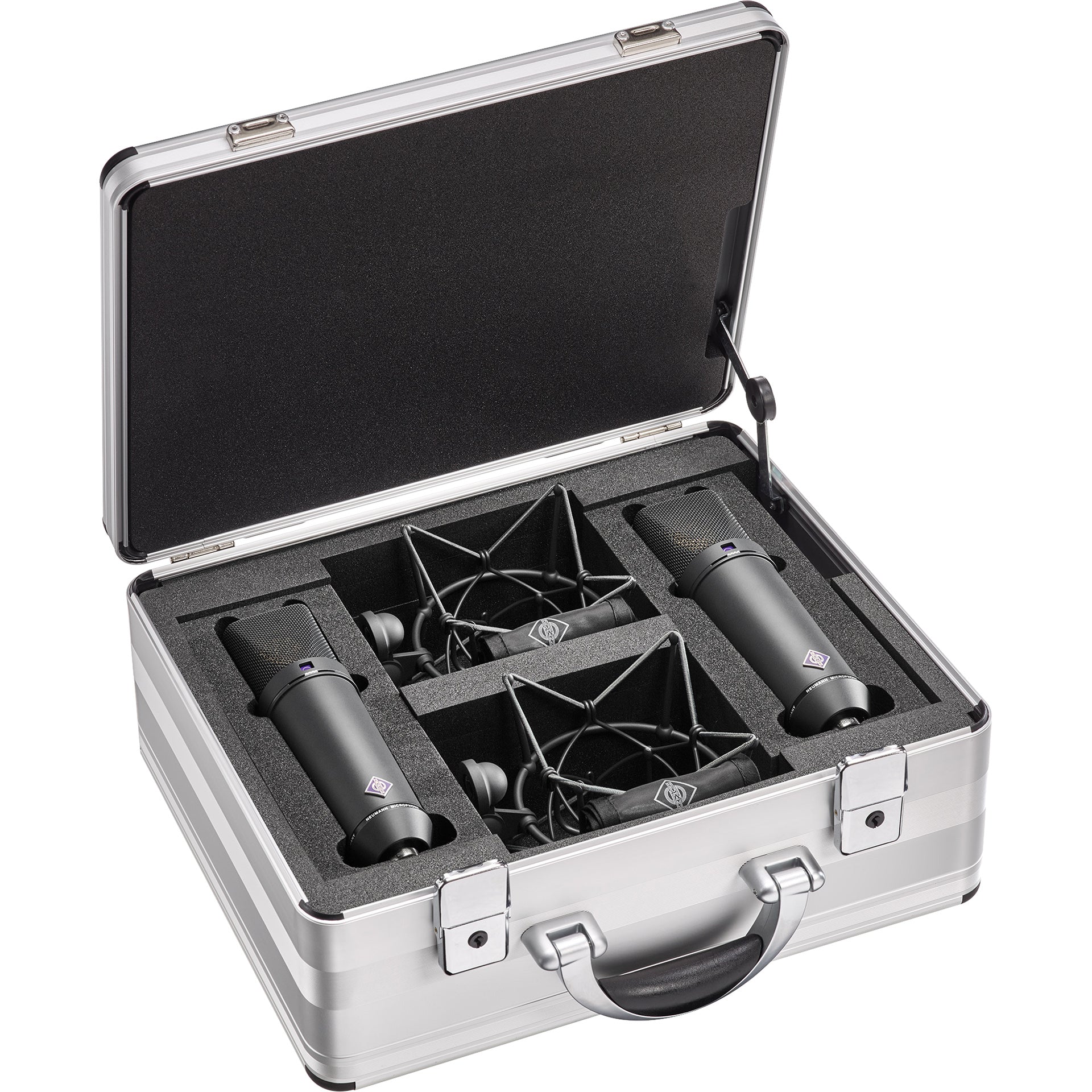 Neumann U 87 Ai Set Z Condenser Microphones Stereo Set, Black